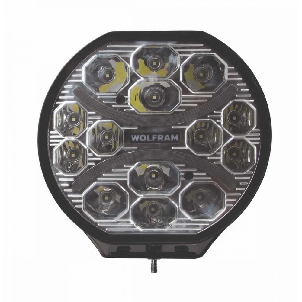 Wolfram Yuvarlak LED Sis Lambası Tır Kamyon İçin Beyaz + Sarı Işık 10V-30V 80W Off Road Projektör – Çift Renk Güçlü Aydınlatma