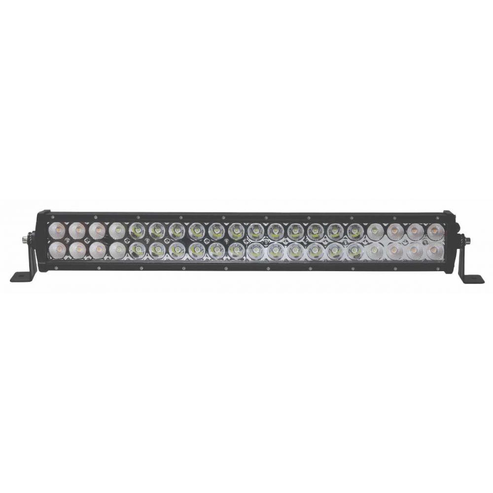WOLFRAM 58 cm LED Bar Beyaz + Sarı 7 Fonksiyon 120W 12V-24V – Çift Renk Off Road Işık Barı, Araç Üstü Güçlü Projektör