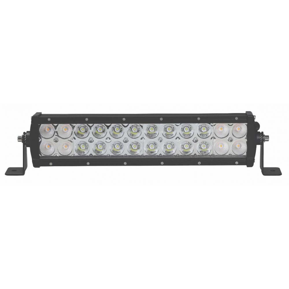 WOLFRAM 32 cm LED Bar Beyaz + Sarı 7 Fonksiyon 72W 12V-24V – Çift Renk Mini LED Bar, Off Road Araç Üstü Projektör